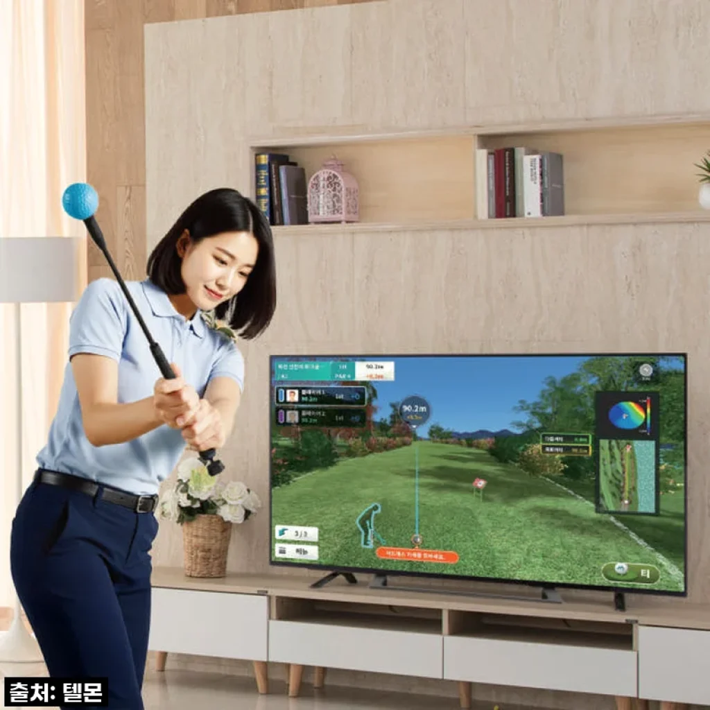 텔몬 파크골프채 시니어건강 실내운동 골프용품 효도부모님선물추천 홈파크골프 스윙연습기