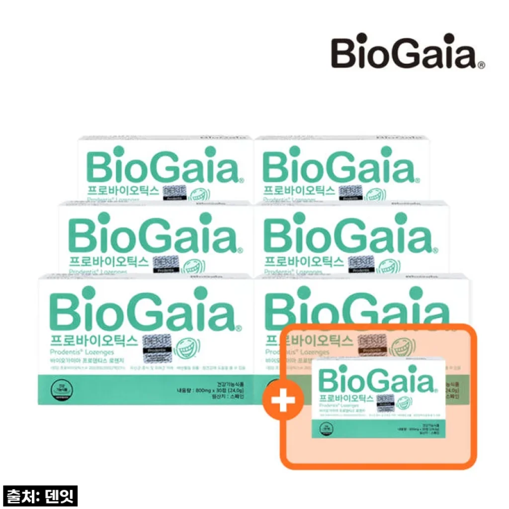 [3+4] 바이오가이아 구강유래 유산균 로젠지 민트맛 6BOX + 로젠지 1BOX 솔직 후기!