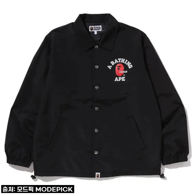 베이프 자켓 COLLEGE ONE POINT COACH JACKET 1L72-140-001 사용후기