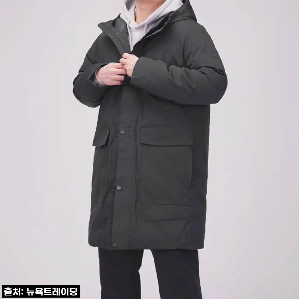 DKNY 남성 하프 패딩 롱 파카 점퍼 사용후기
