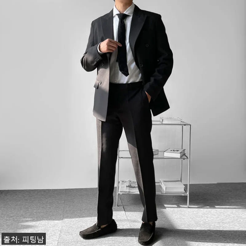 남자 제프리스 봄 가을 더블 버튼 셋 관련 이미지 3