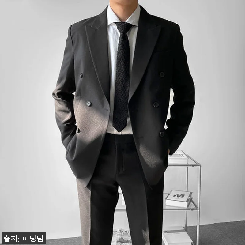 남자 제프리스 봄 가을 더블 버튼 셋 관련 이미지 8