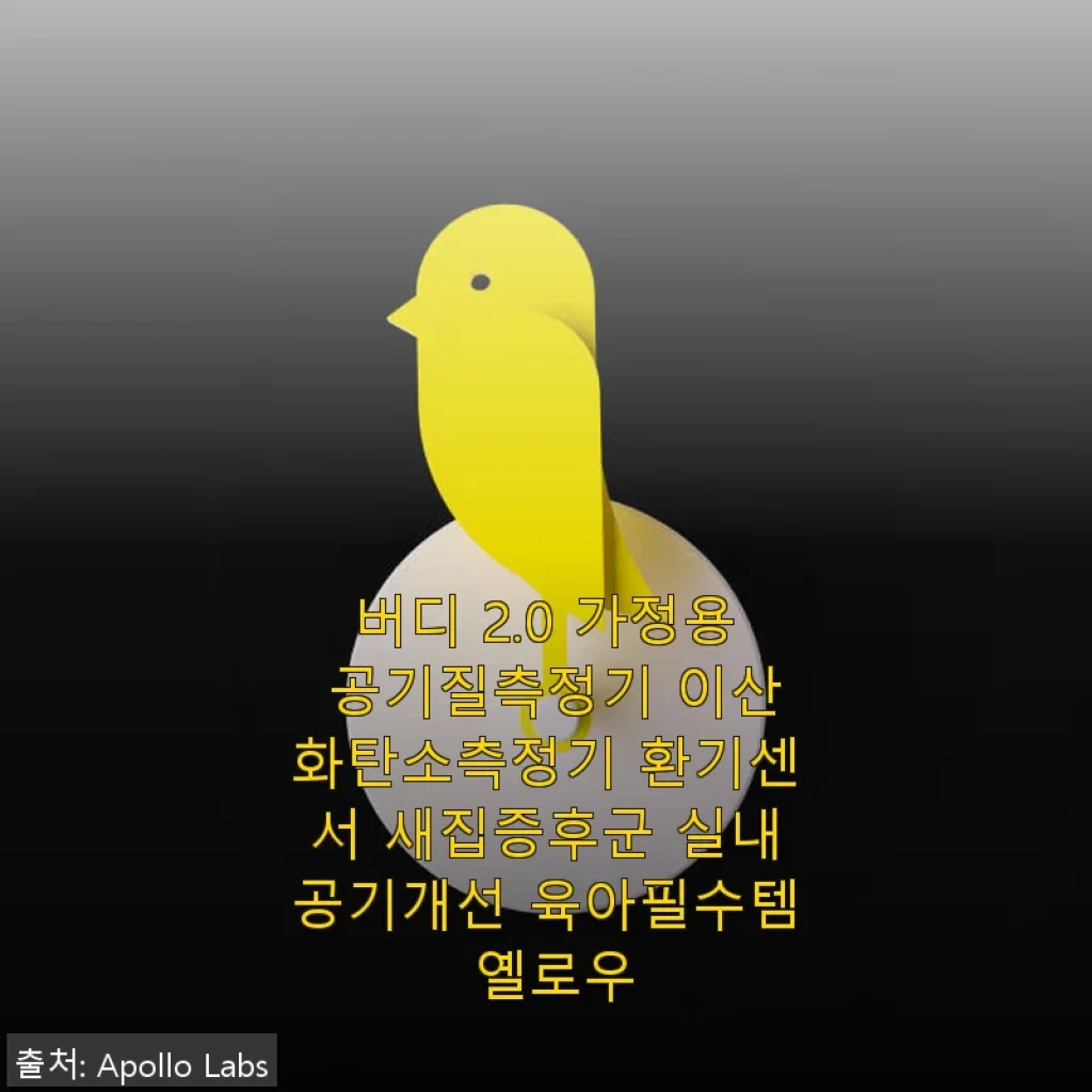 버디 2.0 가정용 공기질측정기 사용후기: 새집증후군 걱정 끝, 우리 집 공기가 달라졌어요