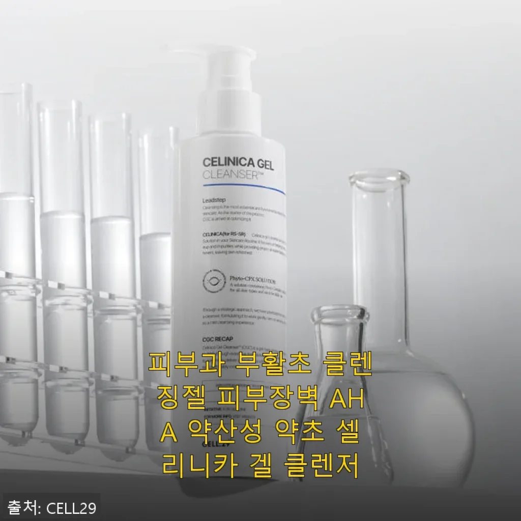 피부과 부활초 클렌징젤 사용후기: 순하고 촉촉한 약산성 클렌저 경험기