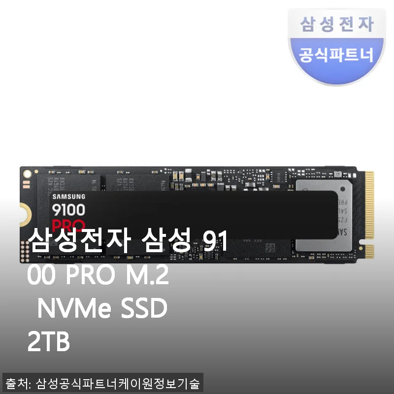 삼성전자 삼성 9100 PRO M.2 NVMe SSD 2TB 사용후기와 솔직한 경험