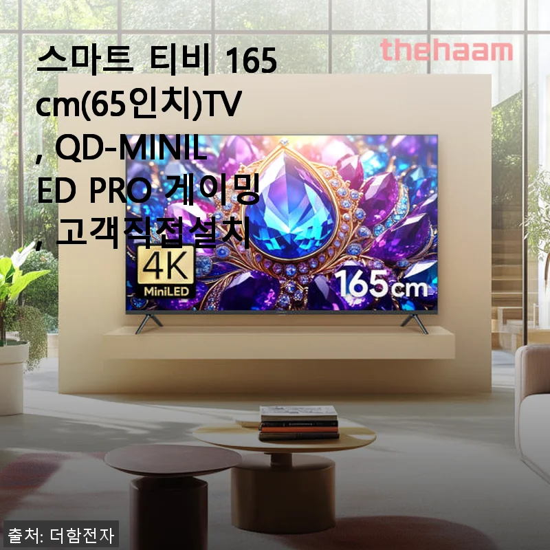 스마트 티비 165cm(65인치) QD-MINILED PRO 게이밍 직접 설치 후기