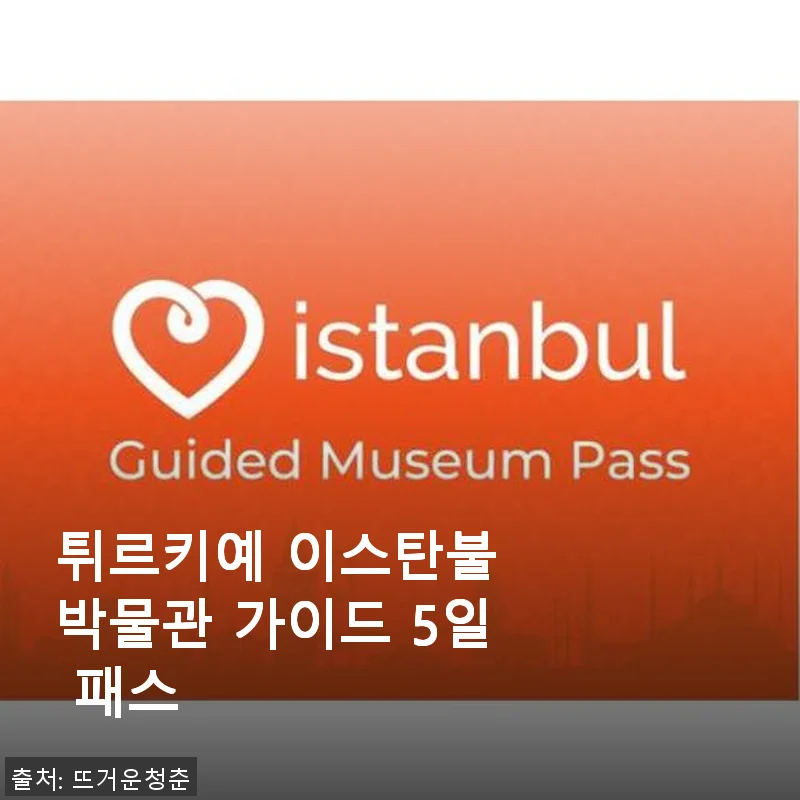 튀르키예 이스탄불 박물관 가이드 5일 패스 사용 후기