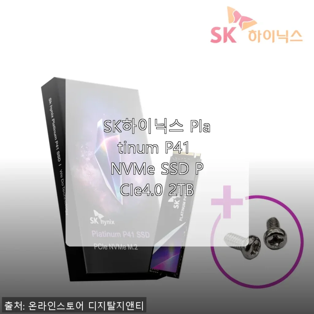 SK하이닉스 Platinum P41 NVMe SSD PCIe4.0 2TB 사용후기와 실제 구매 경험