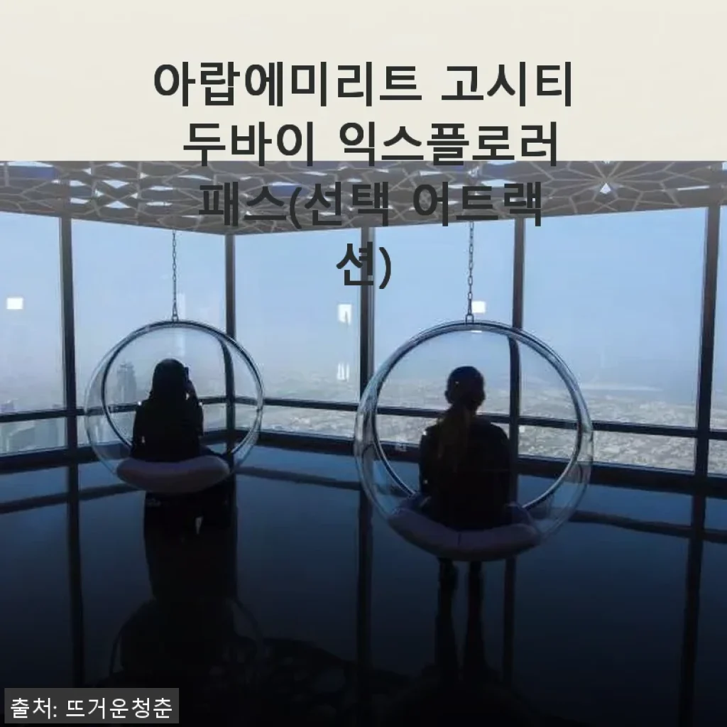 두바이 익스플로러 패스 사용후기 – 다양한 명소를 한 번에 즐기다