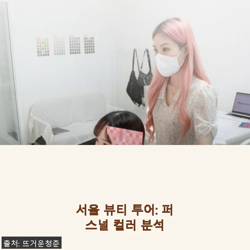 서울 뷰티 투어: 퍼스널 컬러 분석 사용 후기 – 나만의 컬러 팔레트 발견하기