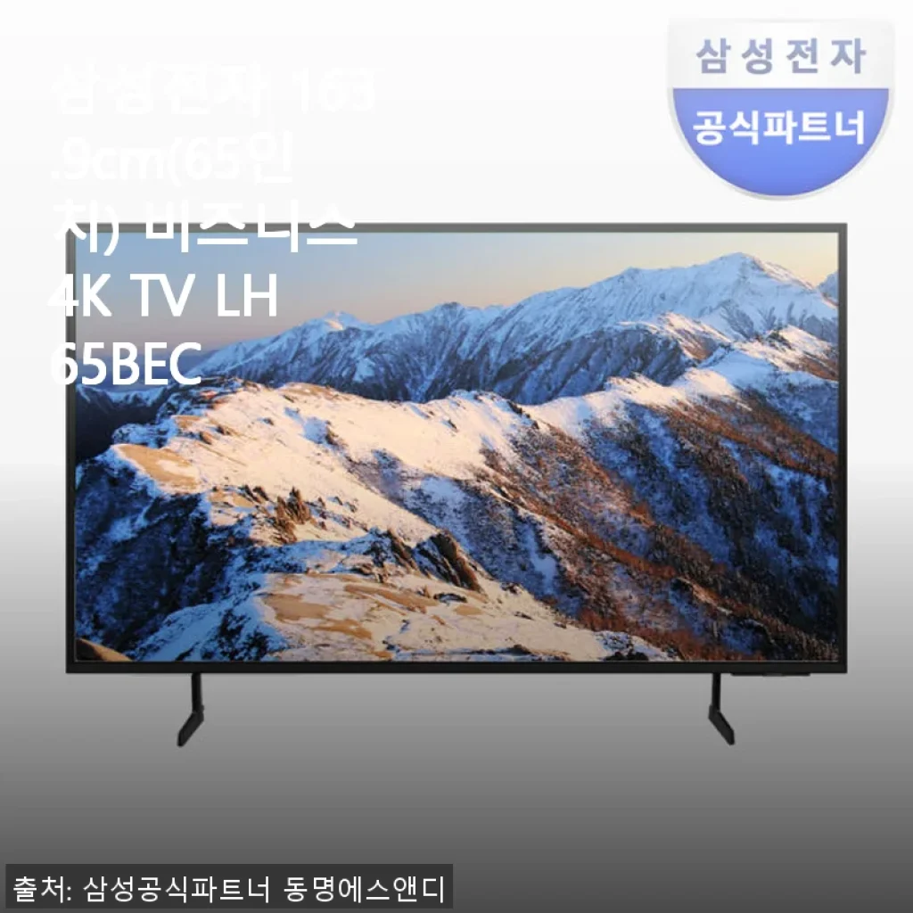 삼성전자 65인치 비즈니스 4K TV LH65BEC 사용후기: 가성비 좋은 대형 화면의 선택