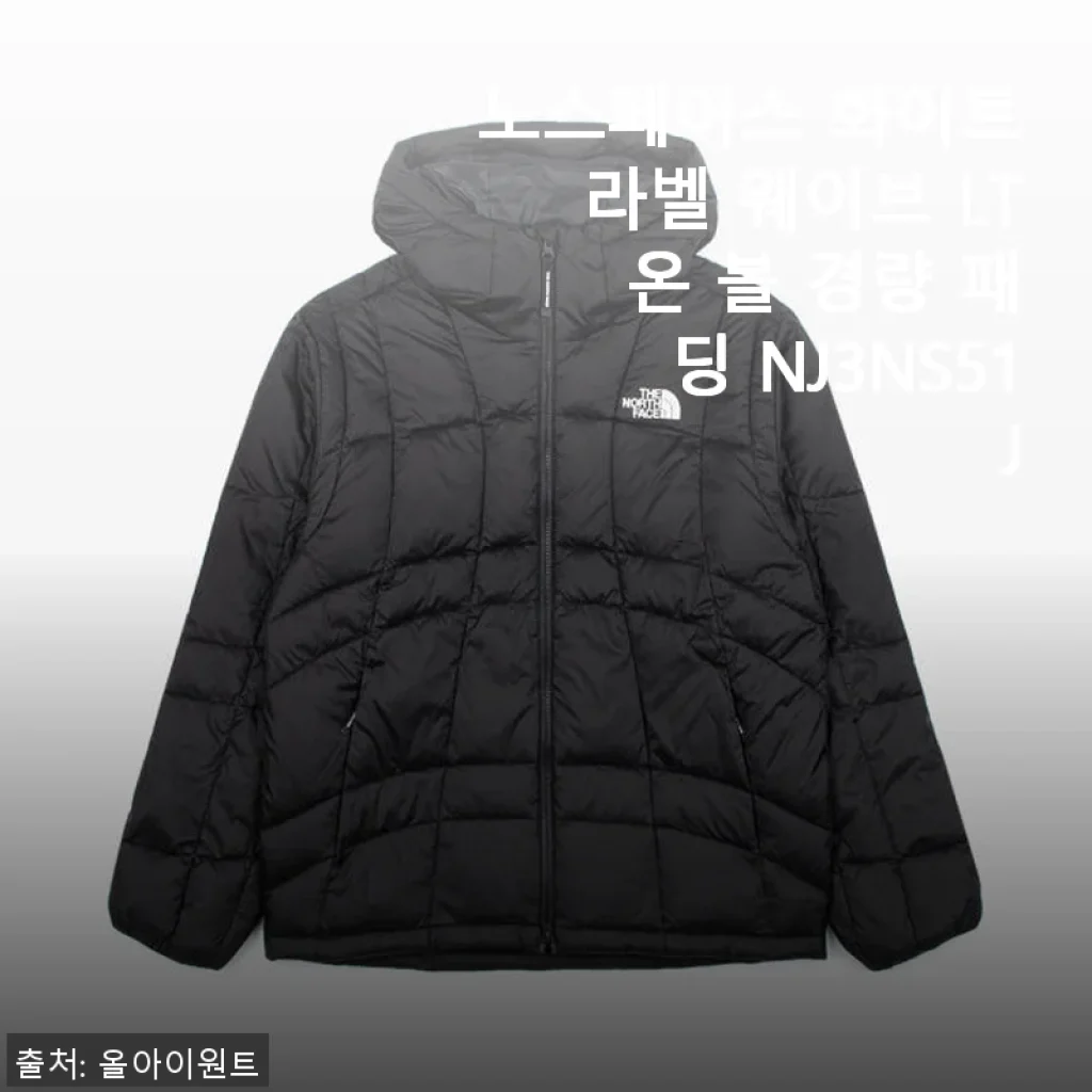 노스페이스 화이트라벨 웨이브 LT 온 볼 경량 패딩 NJ3NS51J 사용후기