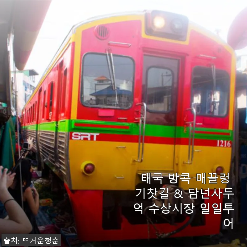 태국 방콕 매끌렁 기찻길 & 담넌사두억 수상시장 일일투어 사용후기