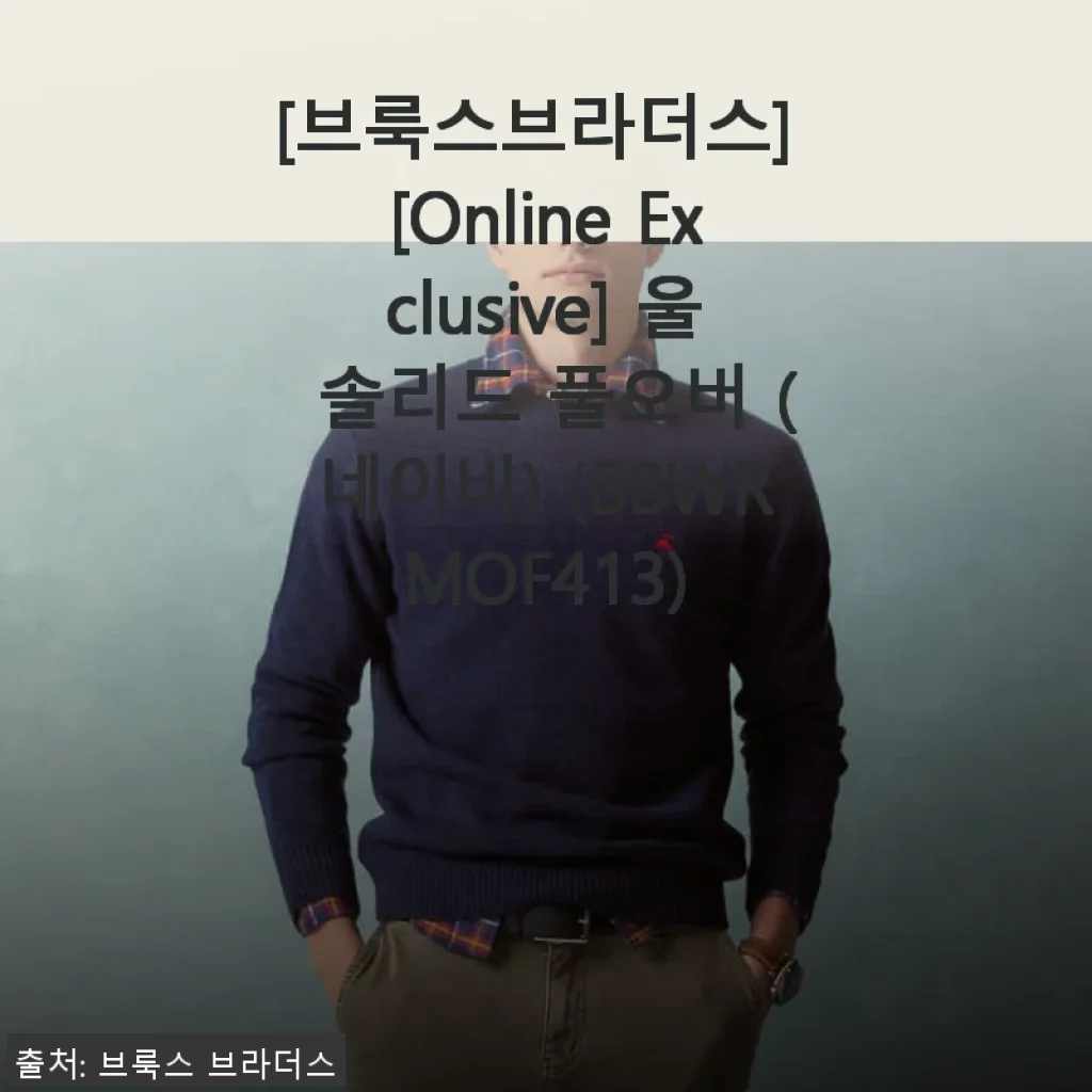 브룩스브라더스 울 솔리드 풀오버(네이비) 사용후기와 상세 소개