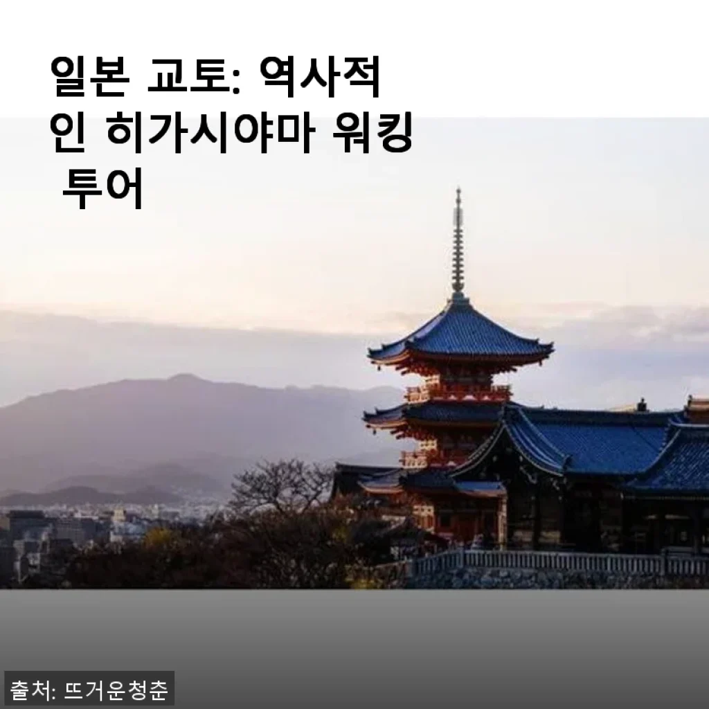 일본 교토 히가시야마 워킹 투어 직접 체험 후기