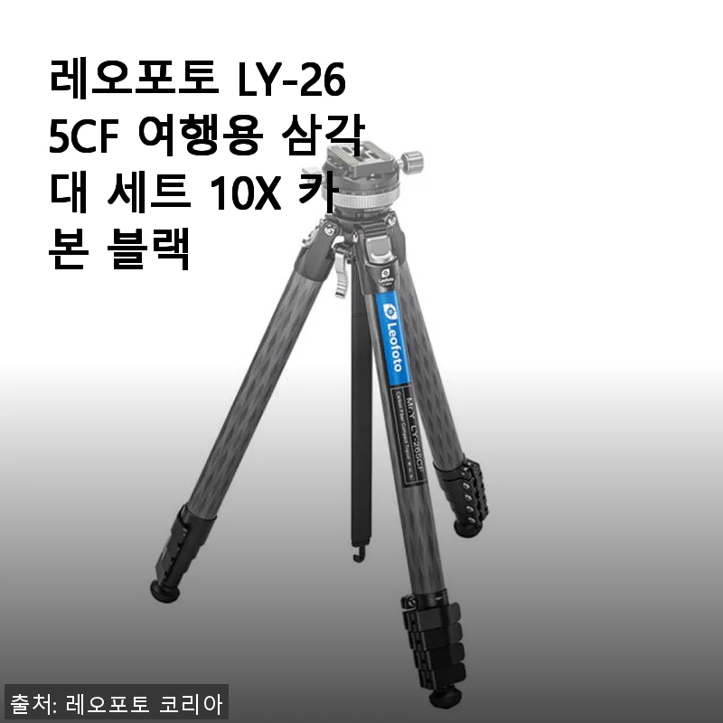 레오포토 LY-265CF 여행용 삼각대 세트 10X 카본 블랙 사용후기