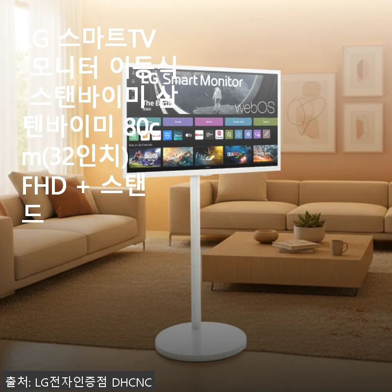 LG 스마트TV 모니터 이동식 스탠바이미 80cm(32인치) FHD + 스탠드 사용후기