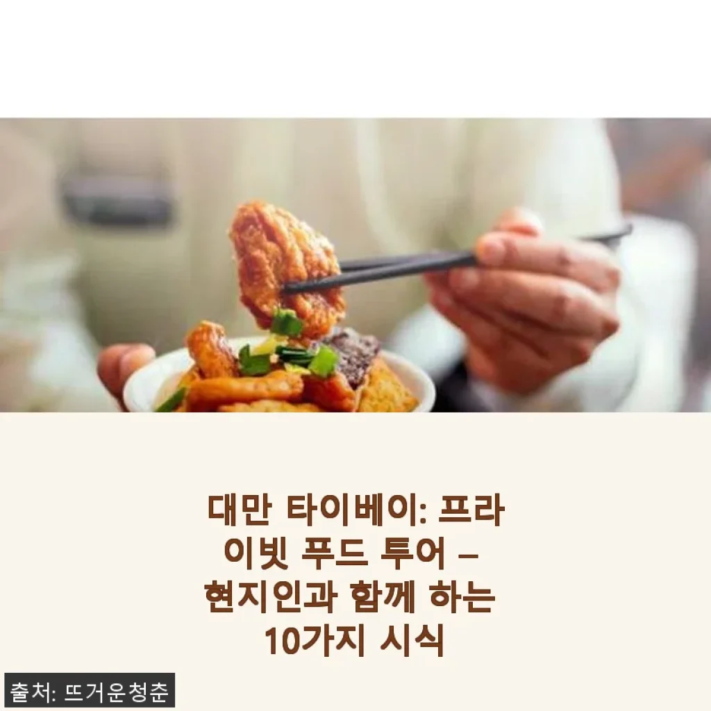 대만 타이베이 프라이빗 푸드 투어 사용후기 - 현지인과 함께하는 10가지 시식 경험