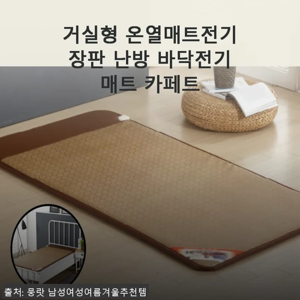 거실형 온열매트전기장판 사용후기: 따뜻함이 집안 가득 퍼지는 겨울 필수템