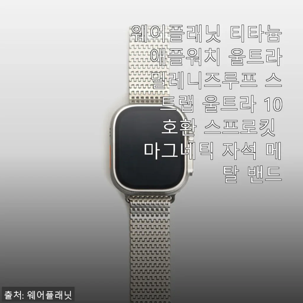 웨어플래닛 티타늄 애플워치 울트라 밀레니즈루프 스트랩 사용후기
