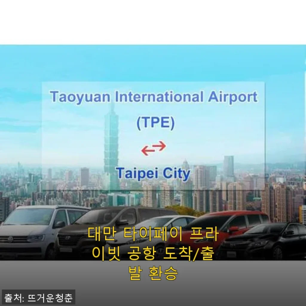대만 타이페이 프라이빗 공항 도착/출발 환승 서비스 사용후기