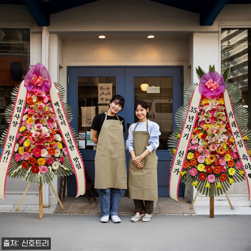 축하화환 특급형 사용후기: 결혼식과 관련 이미지 2