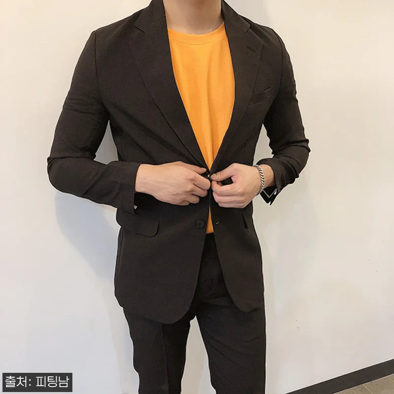남자 샤신 린넨 수트 셋업, 봄여름가 관련 이미지 3