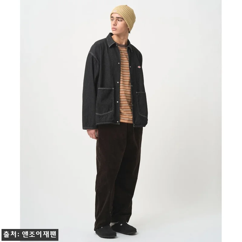 단톤 코튼 데님 커버 올 재킷 남성 관련 이미지 4
