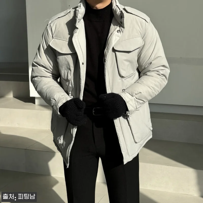 남자 툴로 오버핏 겨울 웰론 야상 패 관련 이미지 5