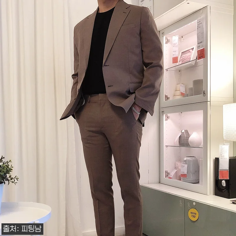 남자 샤신 린넨 수트 셋업, 봄여름가 관련 이미지 9