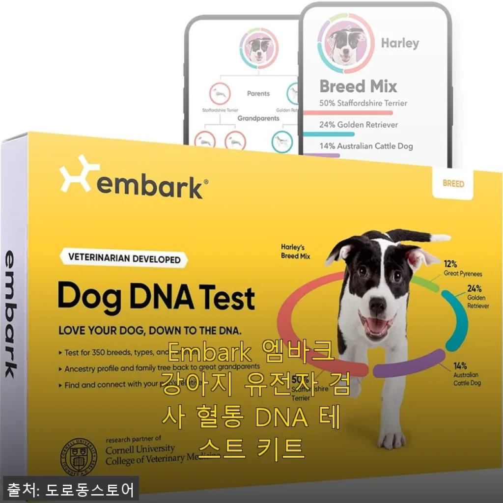 Embark 엠바크 강아지 유전자 검사 혈통 DNA 테스트 키트 사용후기