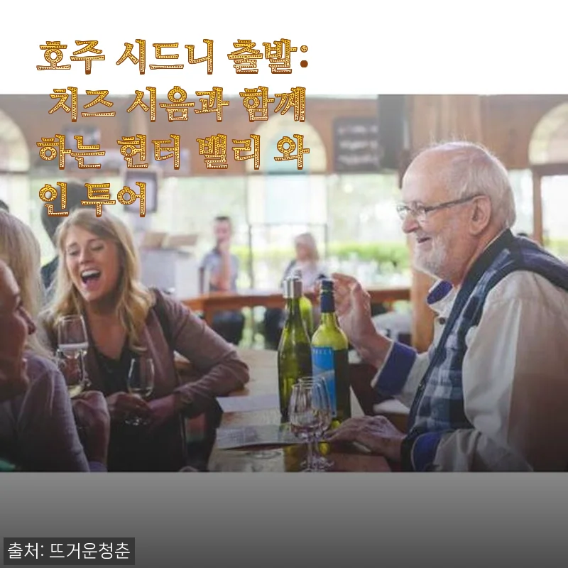 호주 시드니 출발: 치즈 시음과 함께하는 헌터 밸리 와인 투어 후기