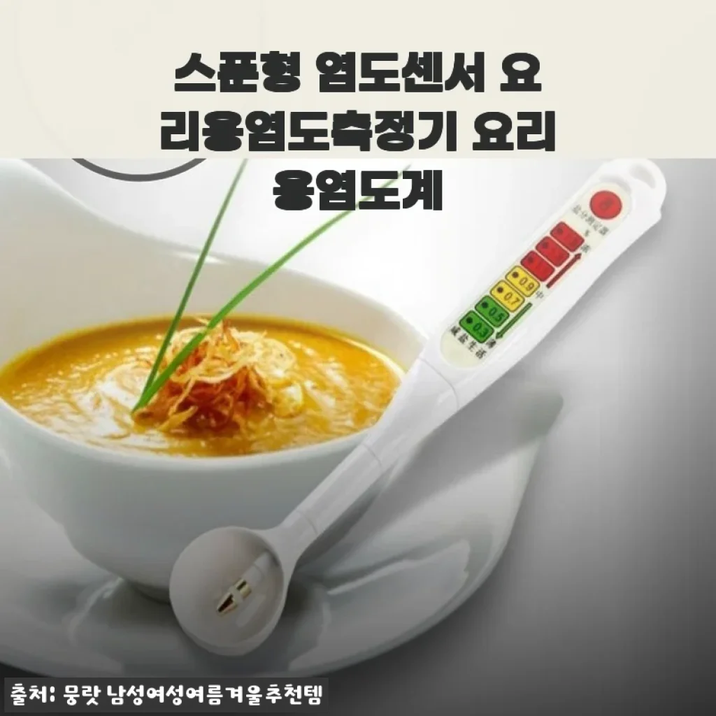 스푼형 염도센서 요리용염도측정기 사용후기 및 제품소개