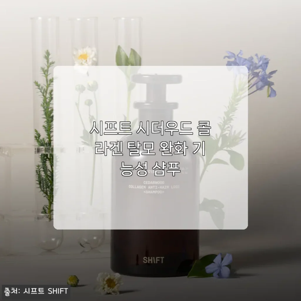 시프트 시더우드 콜라겐 탈모 완화 기능성 샴푸 사용후기