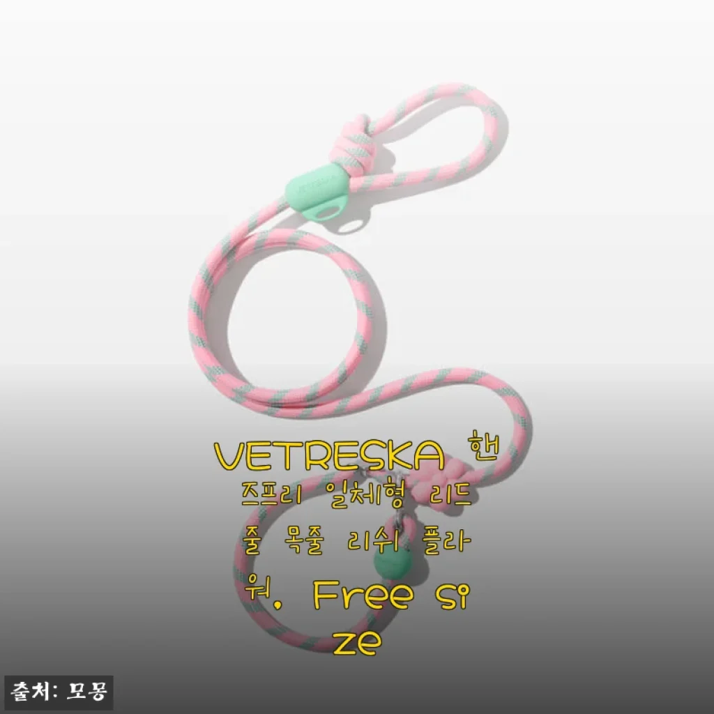 VETRESKA 핸즈프리 일체형 리드줄 목줄 리쉬 플라워 사용후기