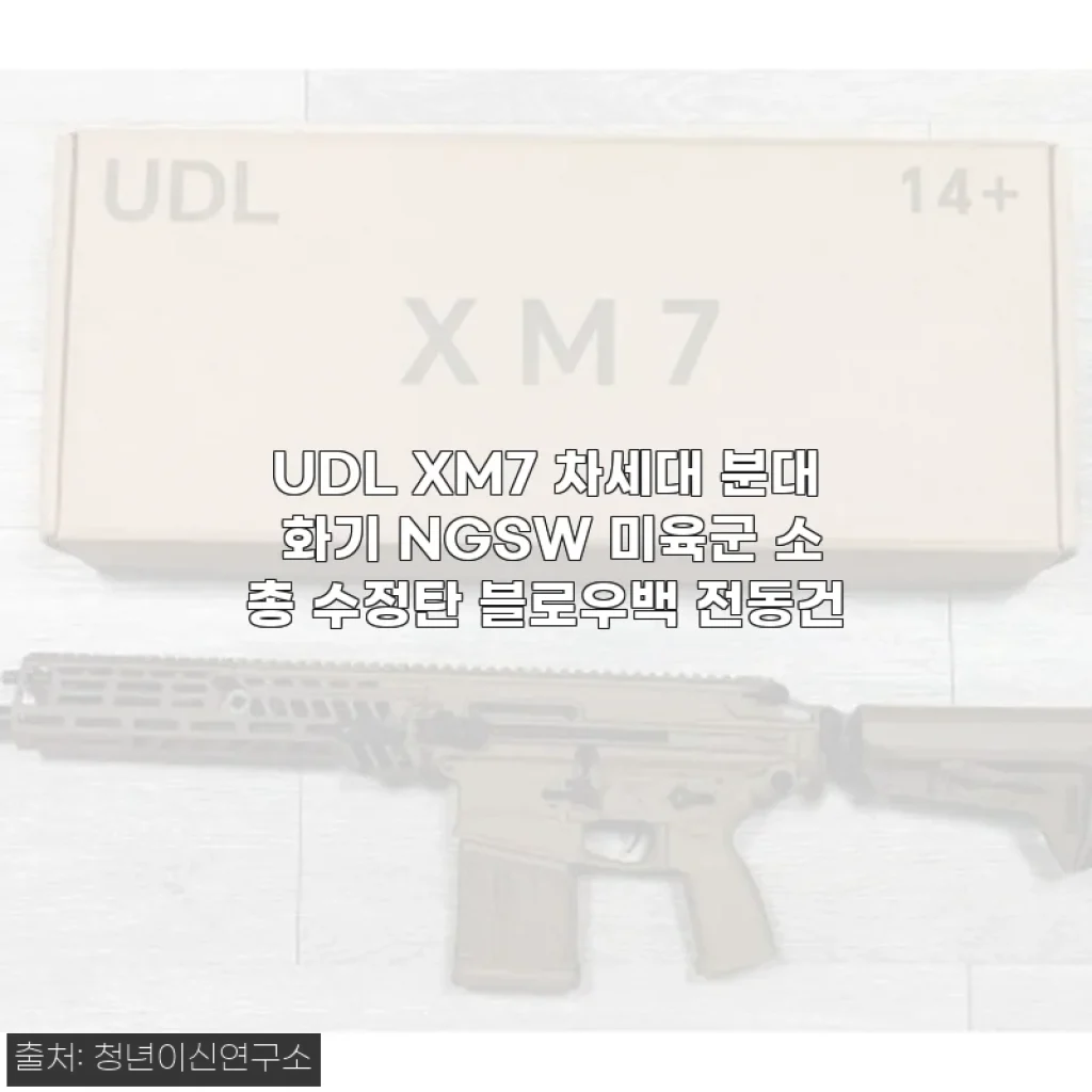 UDL XM7 차세대 분대 화기 NGSW 미육군 소총 수정탄 블로우백 전동건 사용후기