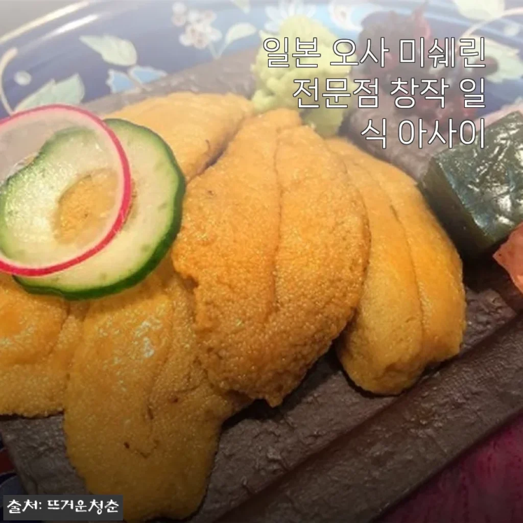 일본 오사 미쉐린 전문점 창작 일식 아사이 사용후기