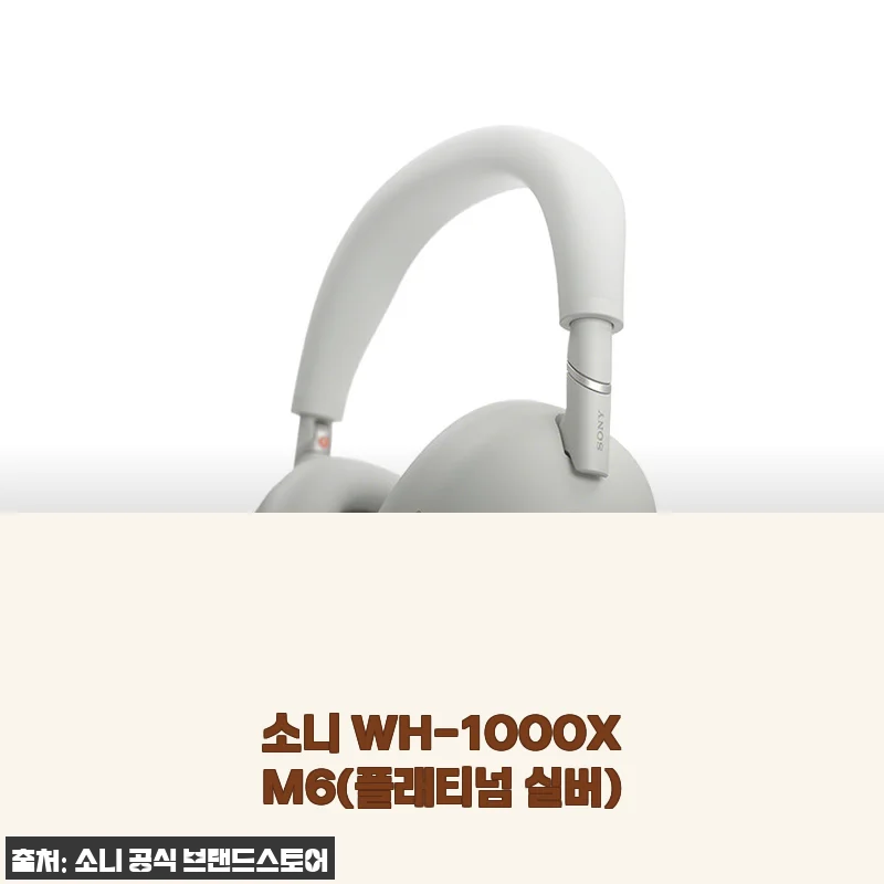 소니 WH-1000XM6 플래티넘 실버, 직접 사용해보니 확실히 다르네요!