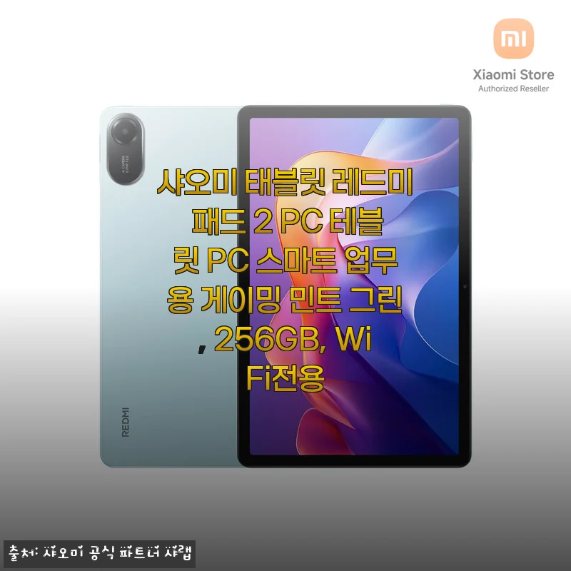 샤오미 태블릿 레드미 패드 2 민트 그린 256GB WiFi전용 사용후기