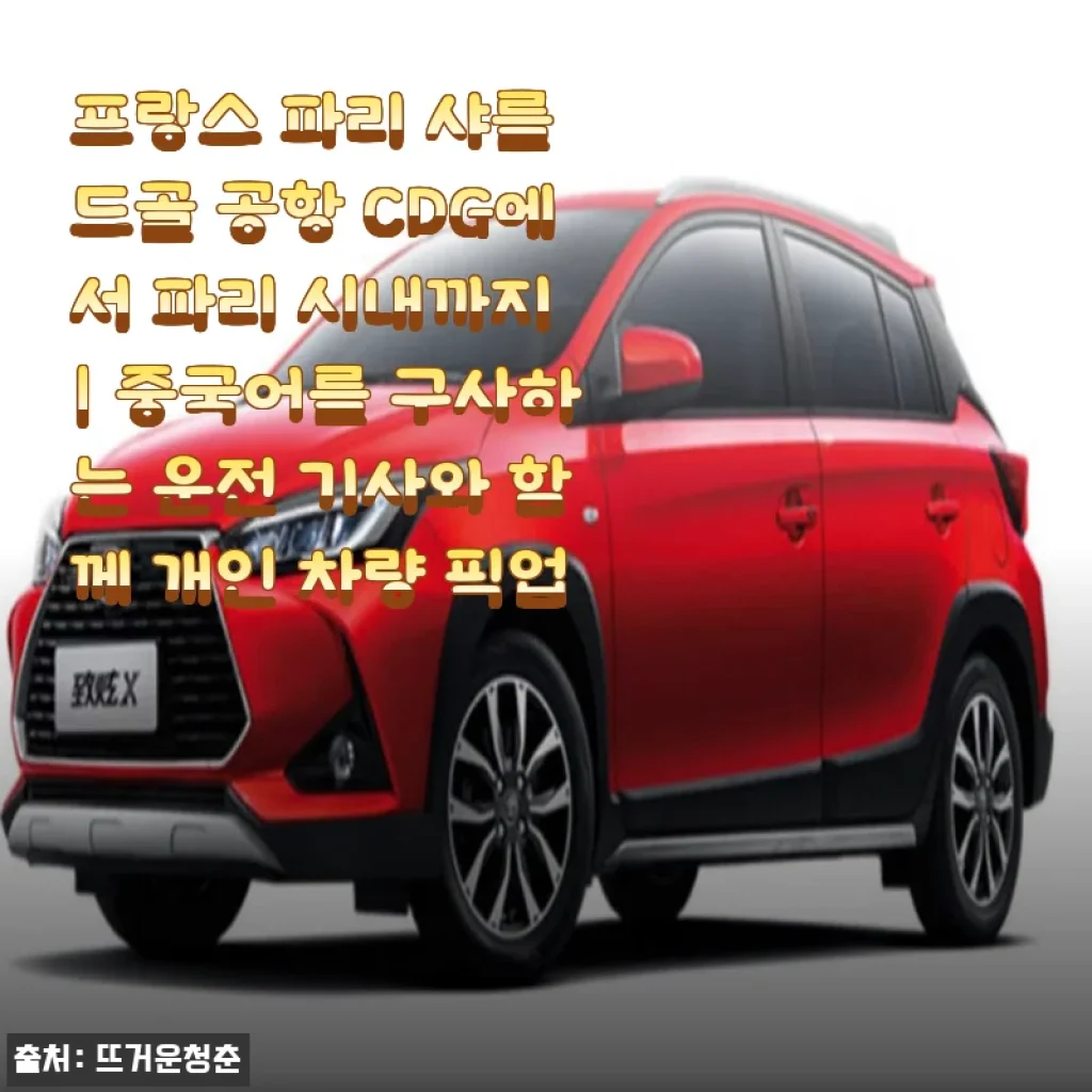 프랑스 파리 샤를 드골 공항 CDG에서 파리 시내까지 중국어 구사 운전 기사와 함께하는 개인 차량 픽업 후기