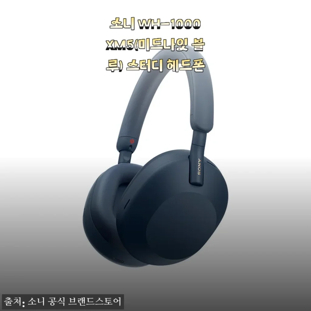 소니 WH-1000XM5 미드나잇 블루 사용후기, 스터디와 일상 모두 만족스러운 헤드폰