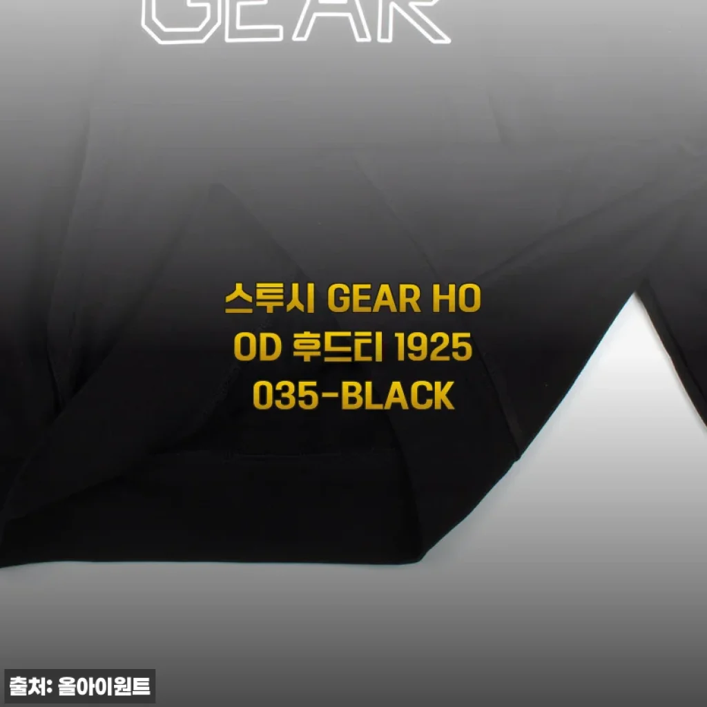 스투시 GEAR HOOD 후드티 1925035-BLACK 사용후기와 상세 소개