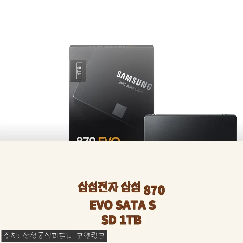 삼성전자 삼성 870 EVO SATA SSD 1TB 사용후기 및 제품 소개
