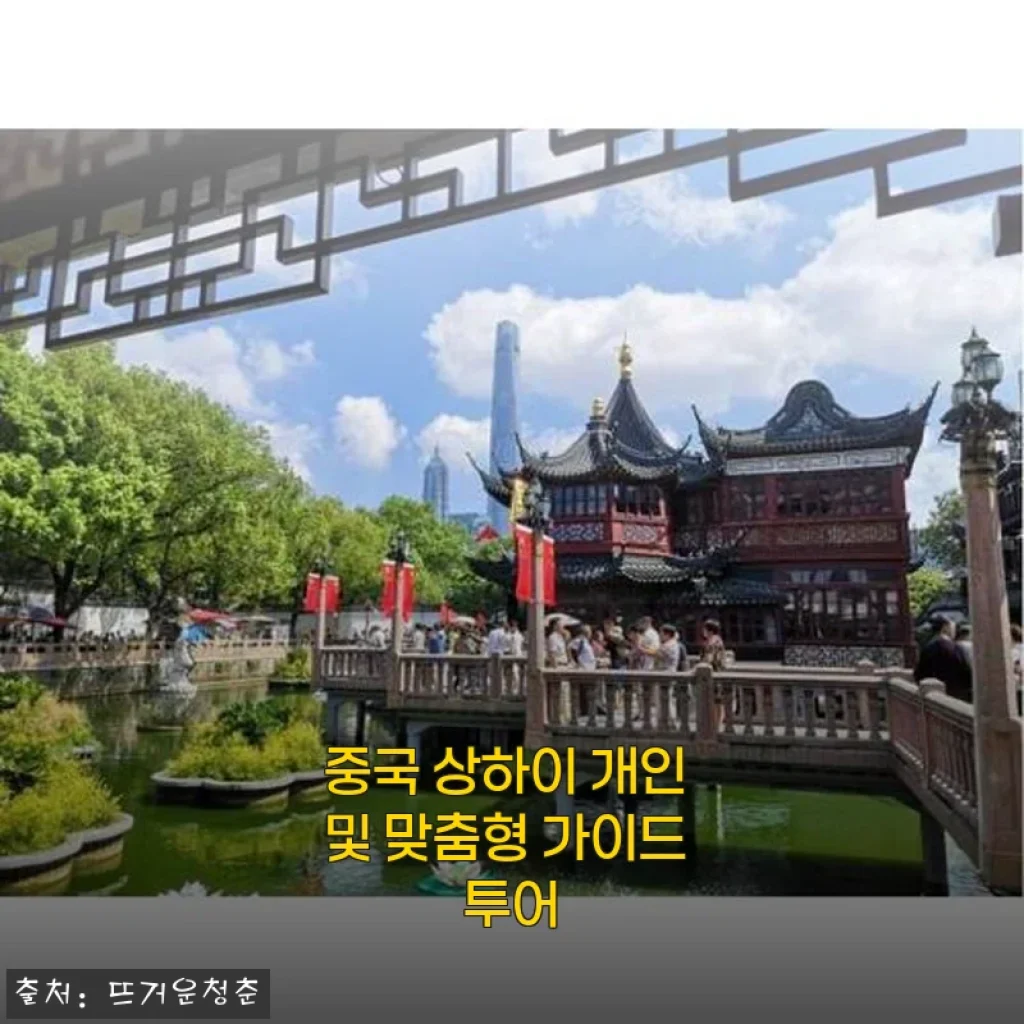 중국 상하이 개인 맞춤형 가이드 투어 사용 후기 및 상세 소개