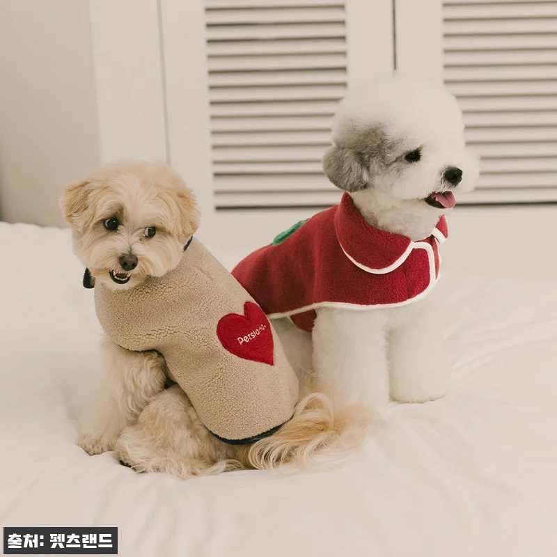강아지겨울옷 후리스 판초 하트몽, 산 관련 이미지 4