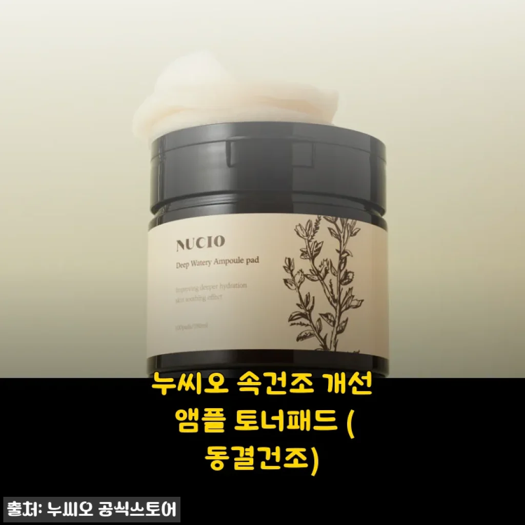 속건조 고민엔 이거 정답이더라, 누씨오 동결건조 앰플 토너패드 3주 사용기