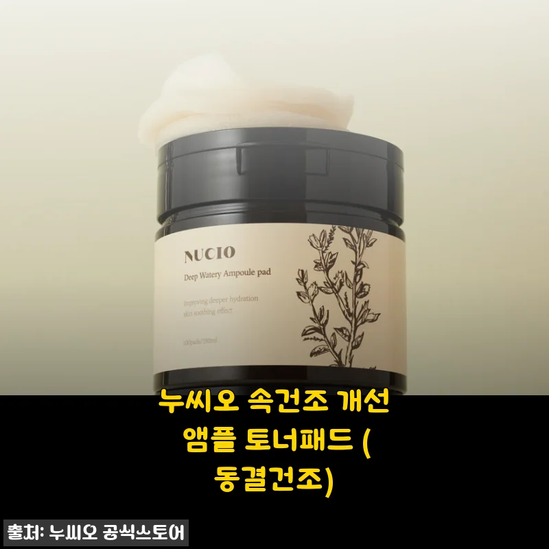 속건조 고민엔 이거 정답이더라, 누씨오 동결건조 앰플 토너패드 3주 사용기