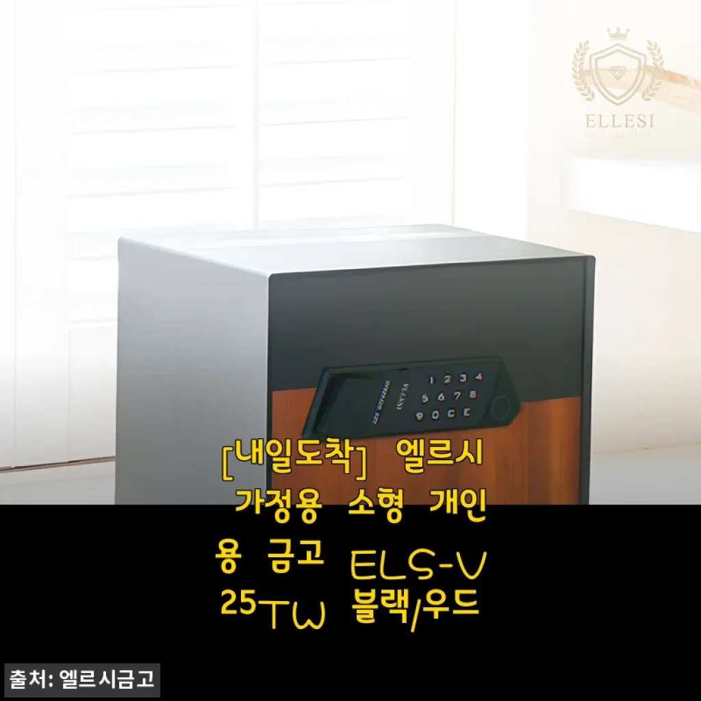 봄맞이 인테리어도 챙기는 엘르시 가정용 소형 개인용 금고 ELS-V25TW 블랙/우드, 두 달 써보니 마음까지 편안해졌어요