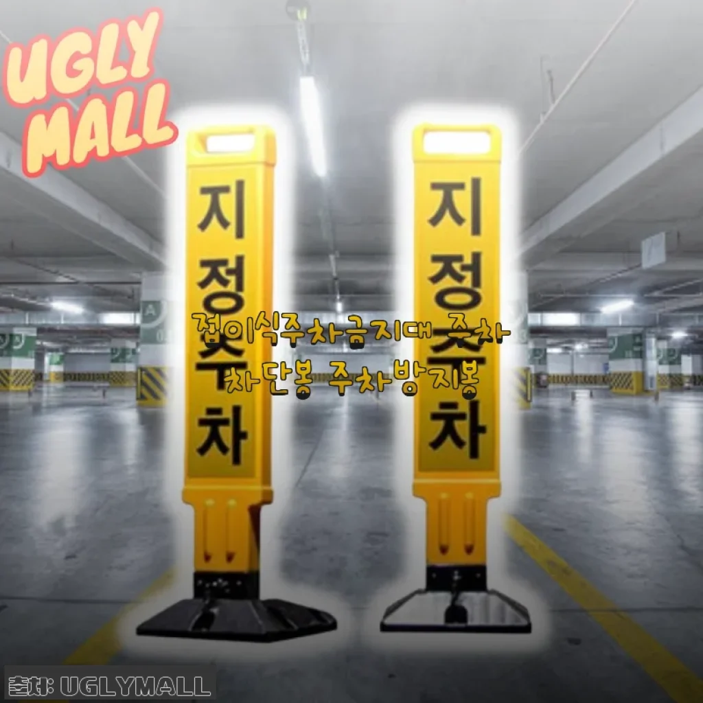 며칠째 똑같은 자리에 남의 차가 떡하니… 접이식 주차금지대 써보니 속이다 시원하네
