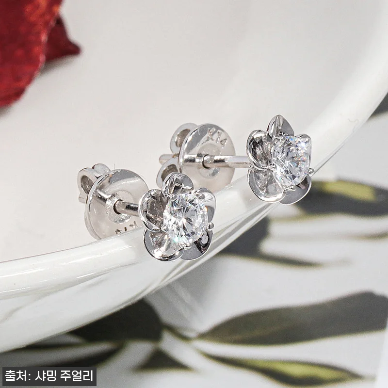 3부 다이아 귀걸이 GIA 천연 카멜 관련 이미지 1